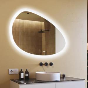 A ARTFORMA – Espejo de baño con luz - Espejo LED – 114 x 84…
