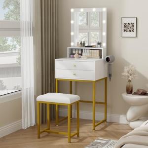 YU YUSING Tocador de Maquillaje con 10 Luces y Espejo LED,…