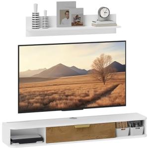 HOMCOM Mueble de Salón Mueble de Comedor con Estante de Par…