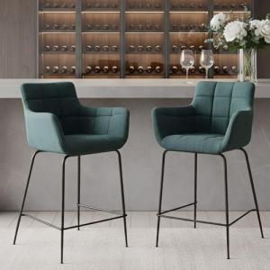 chairus Taburetes de Bar Juego de 2 con Reposabrazos Tabure…