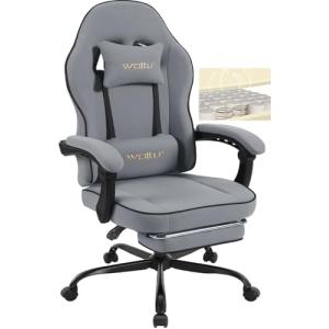 WOLTU Silla Gaming Ergonómica, Silla de Oficina con Reposab…