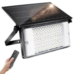 CREATESTAR Foco Led Exterior Solar, 100W Luz Solar con Sens…