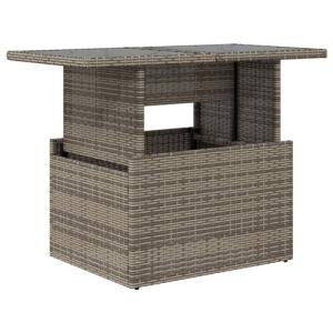 vidaXL Mesa de Jardín Superficie de Vidrio, Mesita de Centr…