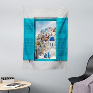 ABAKUHAUS Grecia Tapiz de Pared y Cubrecama Suave, Persiana…