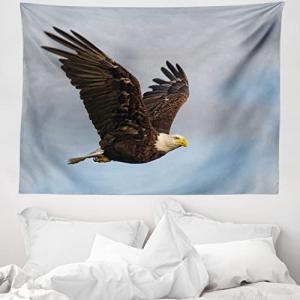 ABAKUHAUS Águila Tapiz de Pared y Cubrecama Suave, Hunter B…