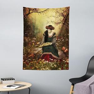 ABAKUHAUS Medieval Tapiz de Pared y Cubrecama Suave, Dama c…