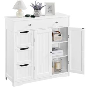 Yaheetech Mueble de Baño, Auxiliar de Madera MDF Armario de…