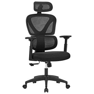 SONGMICS Silla de Oficina Ergonómica, Silla de Malla, Silla…