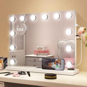 S'bagno Espejo-Maquillaje-con-Luz 48x36cm, Hollywood-Espejo…