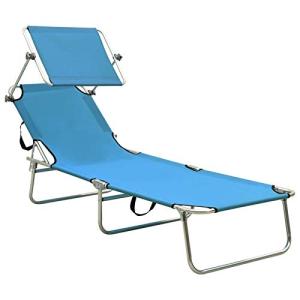 MOONAIRY Tumbona Plegable con toldo, Tumbonas Jardin, Tumbo…