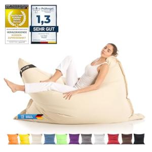 Grande Puff XXL Silla para Interior y Exterior Bean-Bag de…