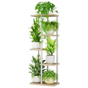 Bamworld Soporte para Plantas de Interior de Metal de 5 Niv…