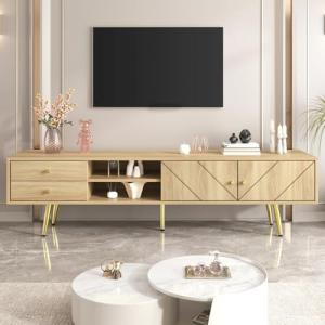 160 cm Mueble para TV, banco de TV con puertas y compartime…