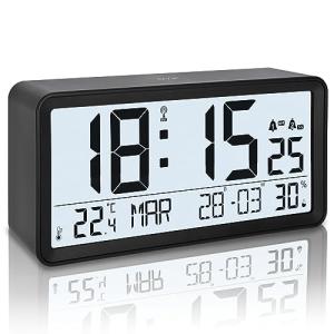 ADE Reloj Despertador Digital radiocontrolado con dígitos X…
