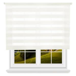 Well Home Estor Enrollable Día/Noche - Blanco Roto, 100 x 2…