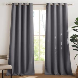 PONY DANCE Cortinas Salon Modernas 2 Piezas Cortinas Termic…