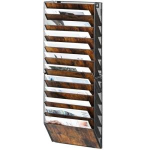 Solinxe Revistero Pared 12 Niveles Metálico - Organizador P…