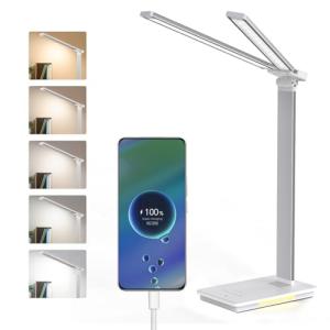 LENDOO Lampara Escritorio LED,Doble Cabeza Lampara Escritor…