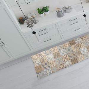 CREARREDA Alfombra de vinilo antideslizante y lavable para…