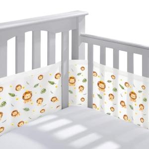Protector de Cuna Adecuado,Parachoques de Cuna para Bebés,M…