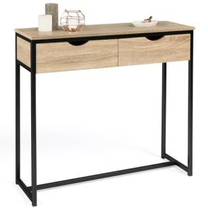 IDMarket - Consola de 2 cajones Detroit Design Industrial