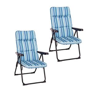 LOLAhome Pack de 2 Sillones Tumbonas Plegables de Playa, Ja…