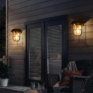 2 Paquete Luz Solar Exterior con Sensor, Apliques de Pared…