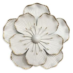 Decoración de pared de flores de metal, escultura floral rú…