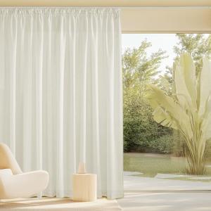 PONY DANCE Cortinas Salon Lino 300x245cm(AnxAl) Visillos Tr…