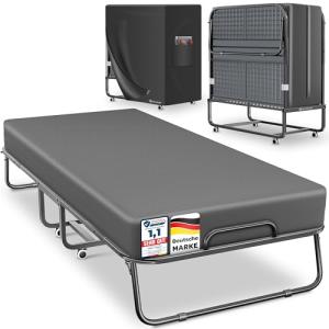 KESSER® Cama plegable de 200 x 90 cm para invitados, incluy…