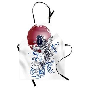 ABAKUHAUS Delantal de cocina Japonés, Paquete de 2, Carpa c…