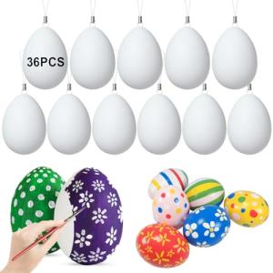 UNOLIGA Huevos de Pascua para Pintar Niños, Huevos de Pascu…