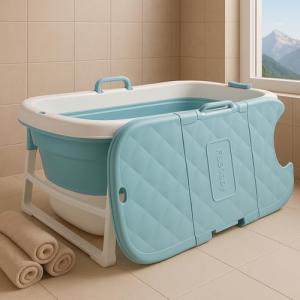 CRS Bañera plegable para adultos, XXL, 138 x 62 x 52 cm, pl…