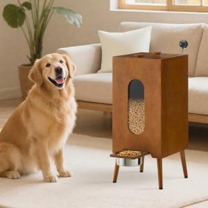 TUKAILAi Alimentador elevado para mascotas, cubo de almacen…