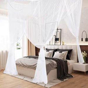 AIFUSI Mosquitera, Tamaño King de Cuatro Esquinas Cortinas…