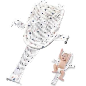 Cojín de baño para bebé, Ajustable Red de Soporte para Bañe…