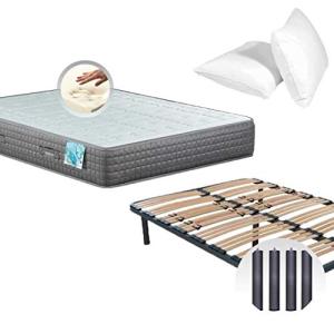 MICAMAMELLAMA Pack COLCHON VISCOELASTICO Premium   SOMIER  …