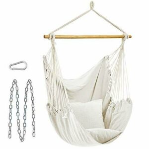 SONGMICS Hamaca, Silla Colgante, Hamaca Colgante con 2 Almo…
