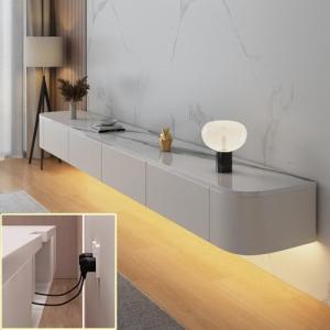 XDXINY Consola de TV flotante, mueble de TV montado en la p…