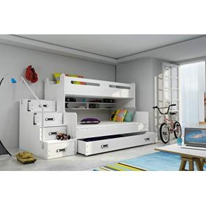 Cama litera MAX 3 -Dos colchones de Espuma 200x80 y 200x120…