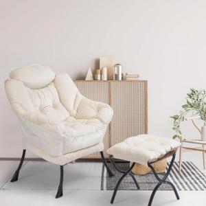 Sillón reclinable con estilo otomano, moderno acento de sal…