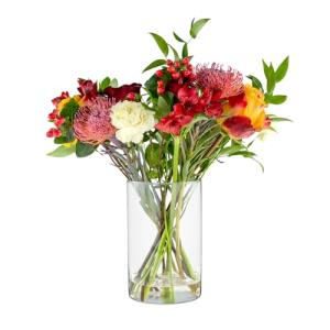 TREND FOR HOME Grande Jarrón De Flores de Vidrio 21.5 cm Ci…