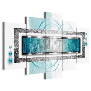 Cuadros B&D XXL - Cuadro en Lienzo Abstracto 200x100 cm 5 p…