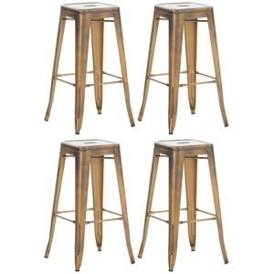 CLP Juego de 4 taburetes de Bar Joshua I Taburetes de Bar d…