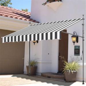 Toldo retráctil manual para patio, toldo para exteriores co…