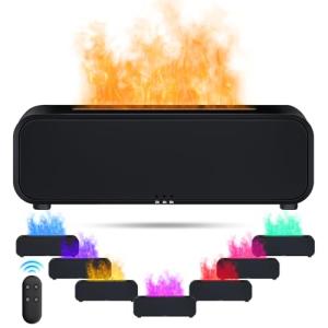 IEEILULU Difusor Aceites Esenciales Flame, Humidificador Ac…