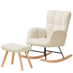 COMHOMA Sillón basculante, sillón de relajación con reposab…