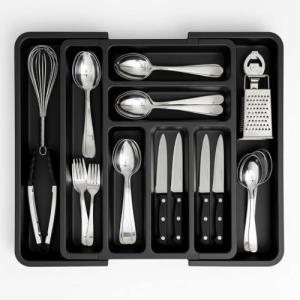 edihome, Organizador Cubiertos, Cubertero para Cajon, Bande…