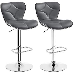 Yaheetech Juego de 2 Taburetes Altos de Bar Diseño Moderno…