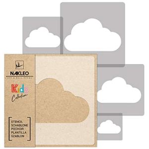 NAKLEO 5 plantillas de plástico reutilizables - Nube Cloud…